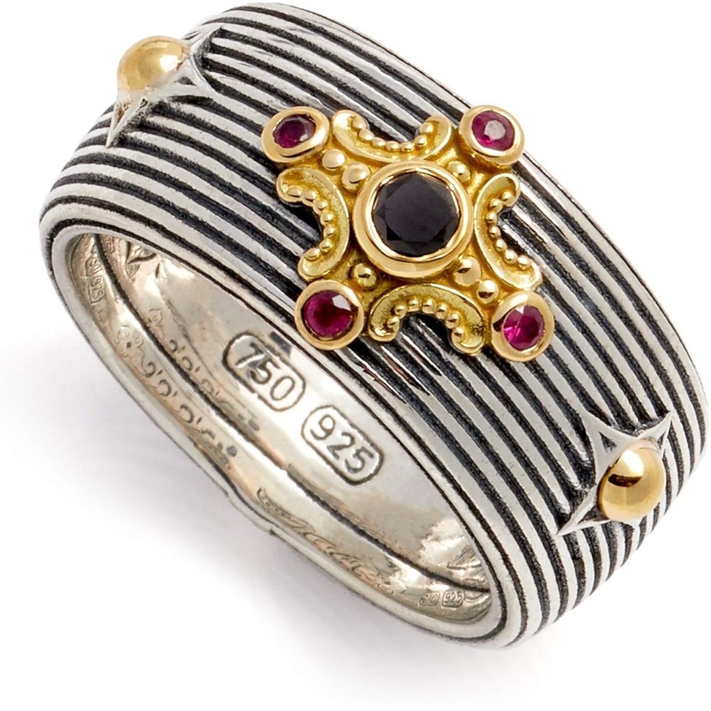 NOT FOR SALE - NWOT - Konstantino; Sterling Silver & 18kt Gold Ring; Size 5;